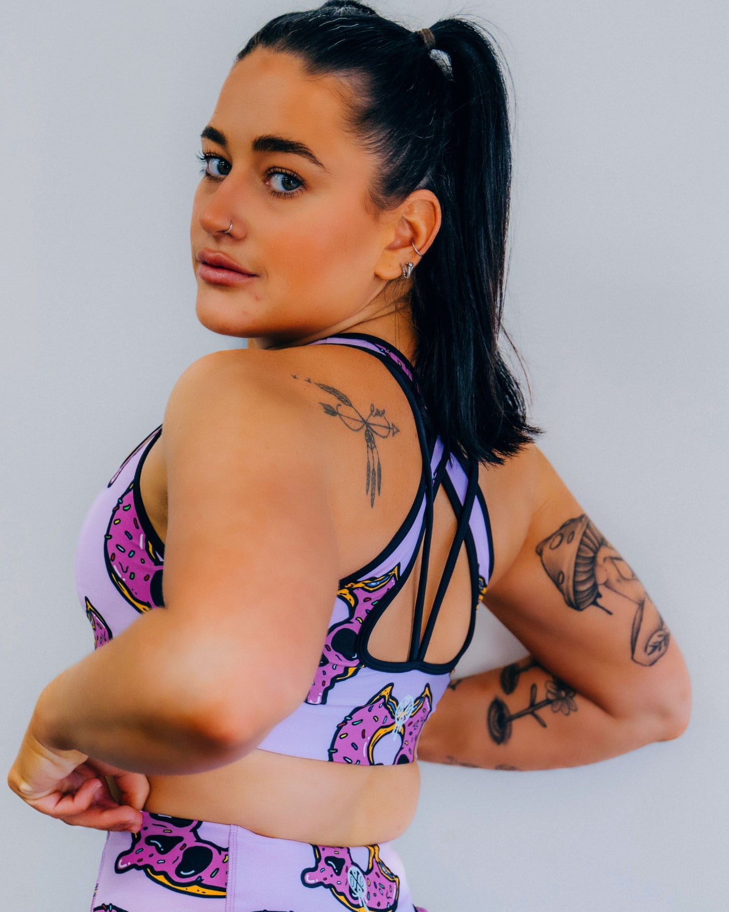Pink Decayed Delight Bra