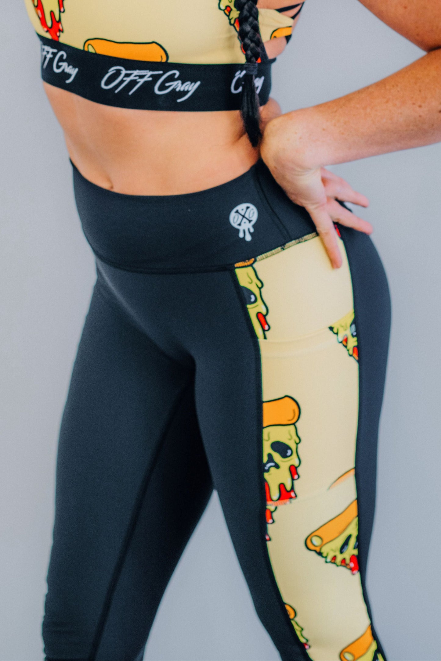 Yellow Slice of Doom Leggings