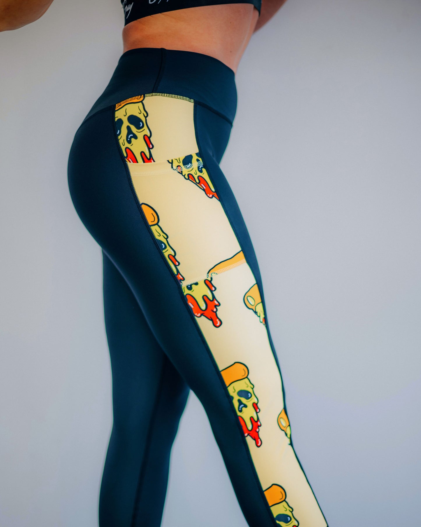 Yellow Slice of Doom Leggings