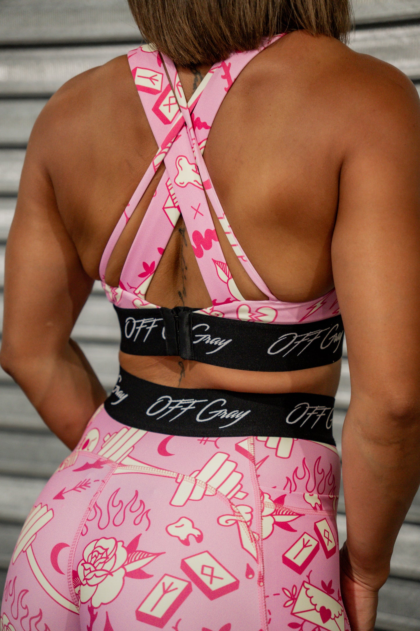 Pink Riot Scoop Neck Cross-Back J Bra