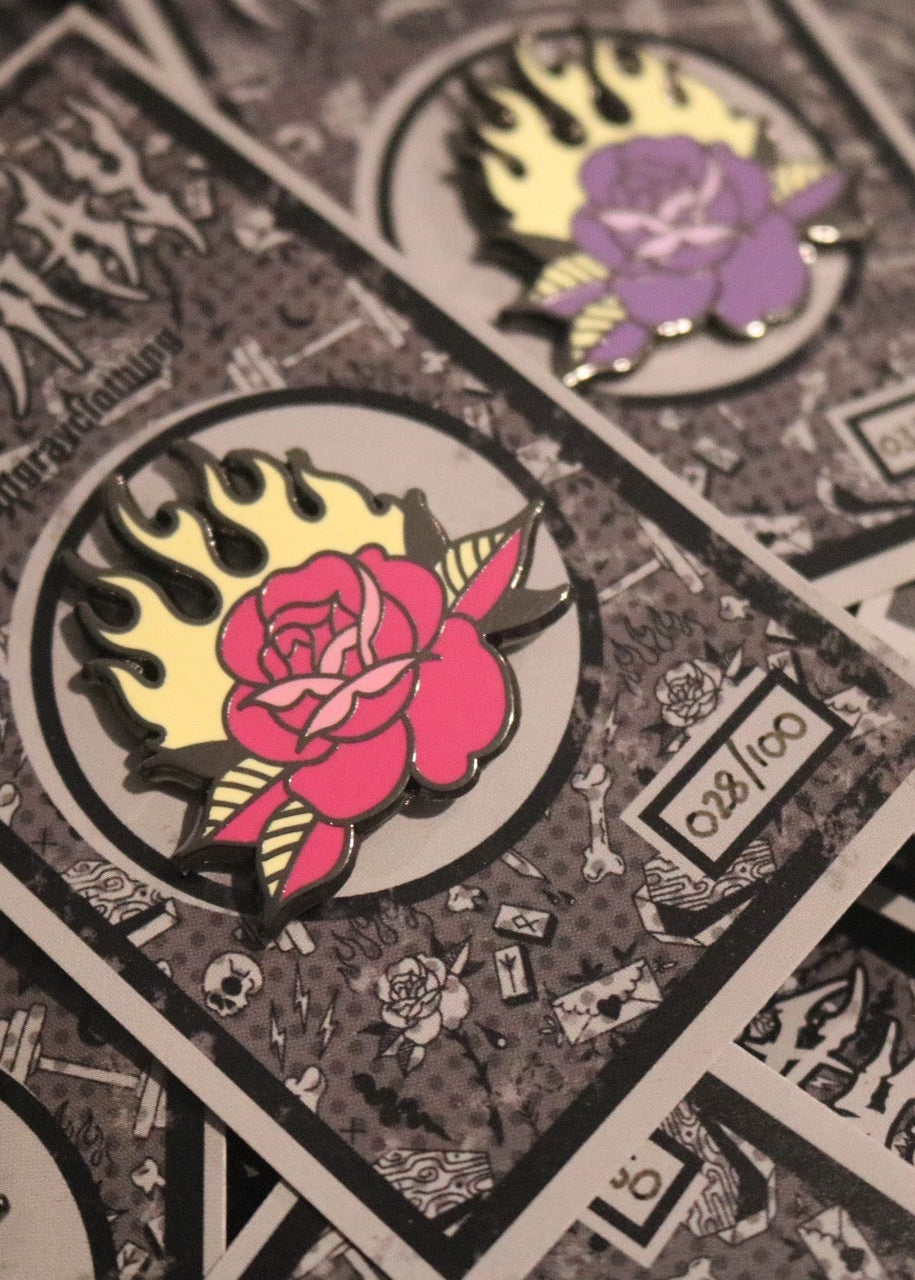 Strength in Bloom Enamel Pin