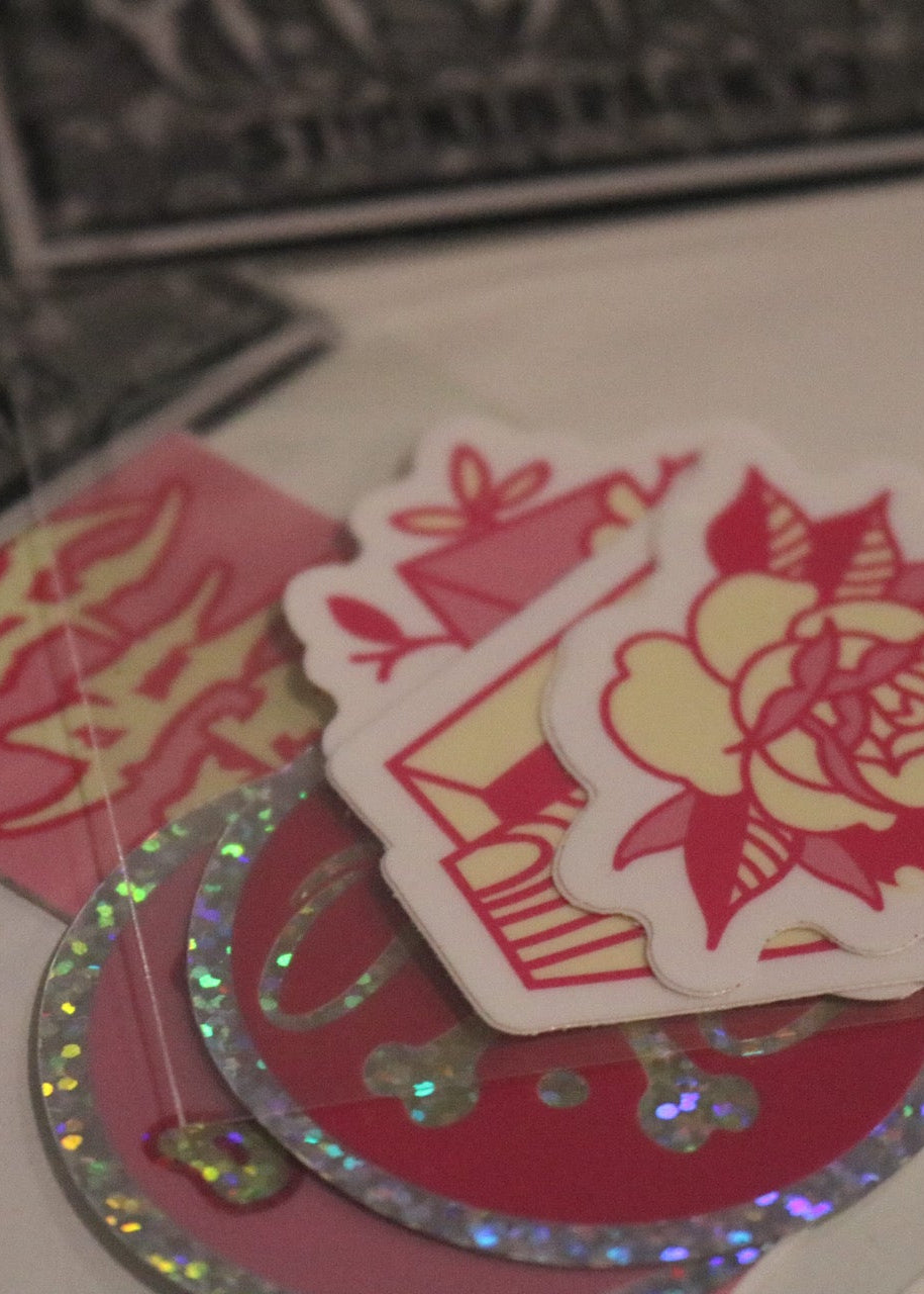 Die-Cut Barbells & Bones Sticker Packs