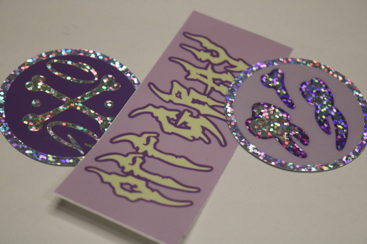 Glitter Barbells & Bones Sticker Packs