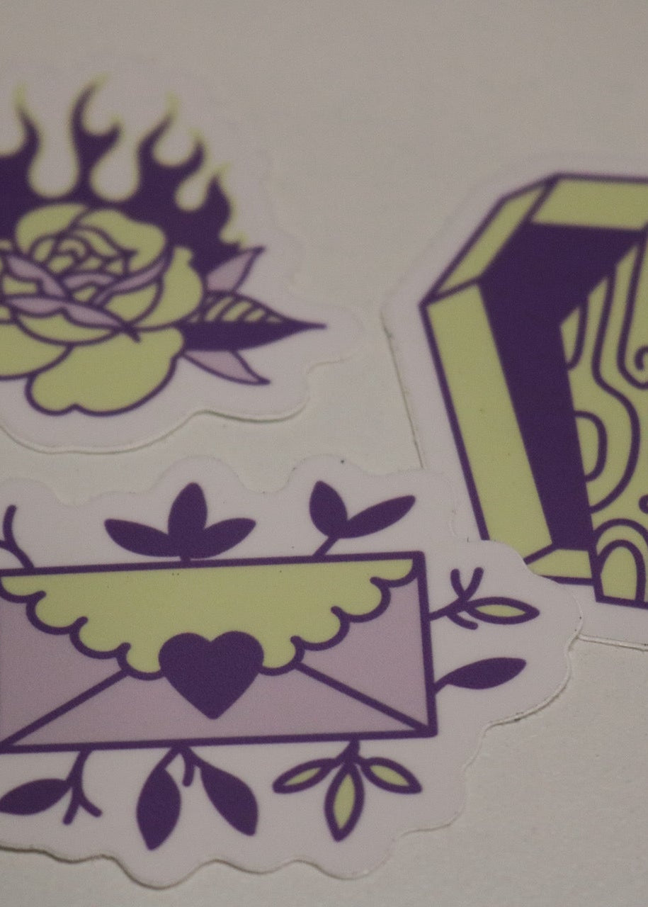 Die-Cut Barbells & Bones Sticker Packs