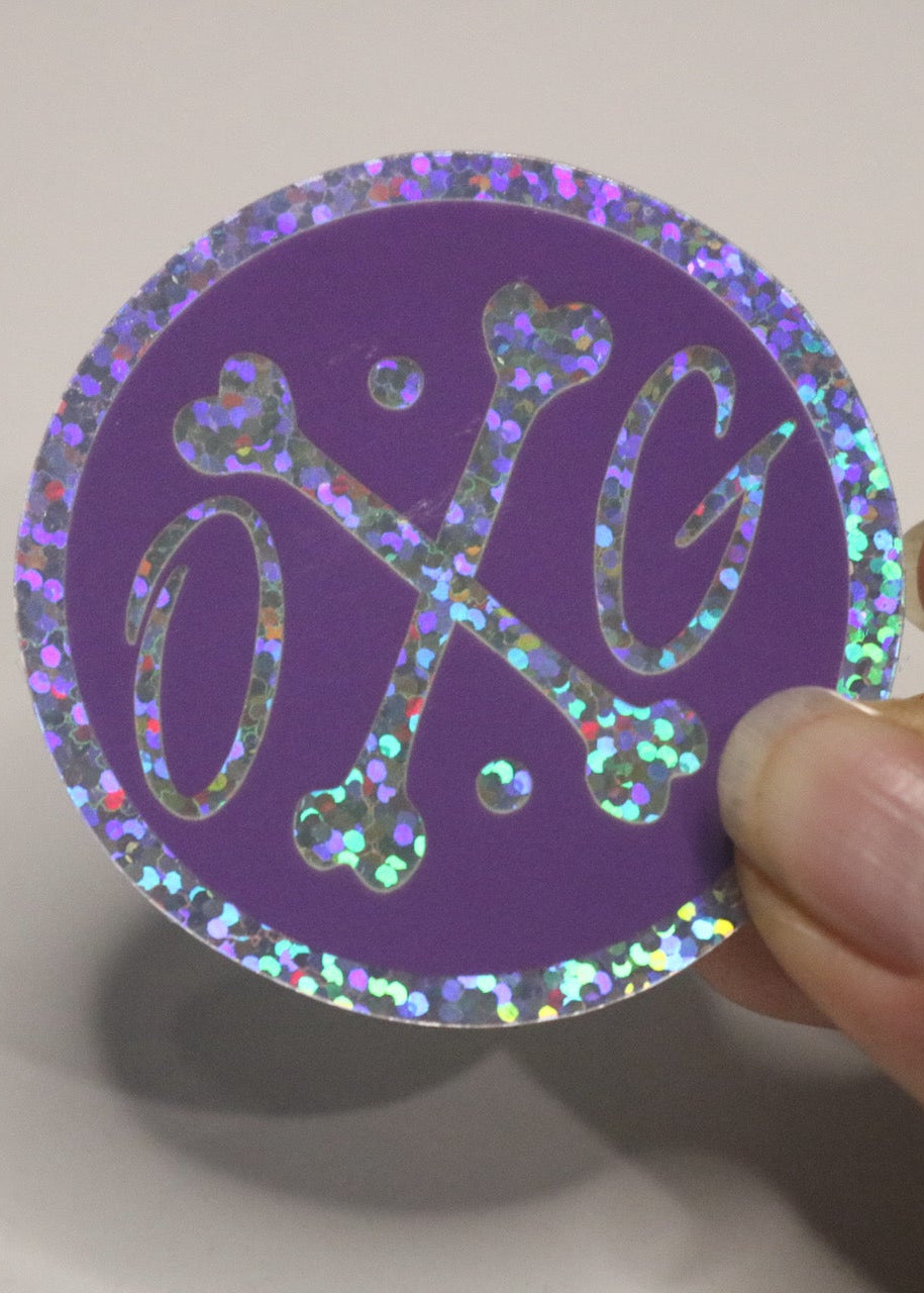 Glitter Barbells & Bones Sticker Packs