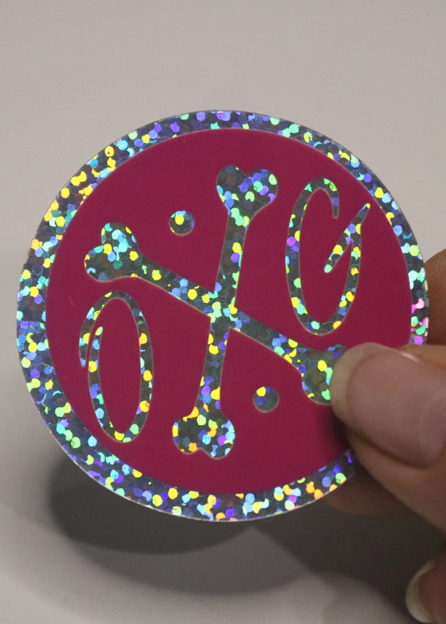 Glitter Barbells & Bones Sticker Packs