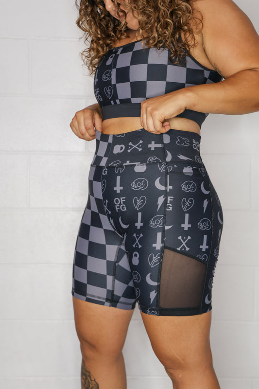 Gray Racer 6" Shorts