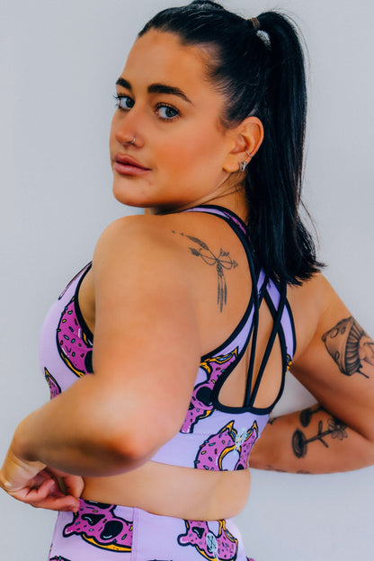 Pink Decayed Delight Bra