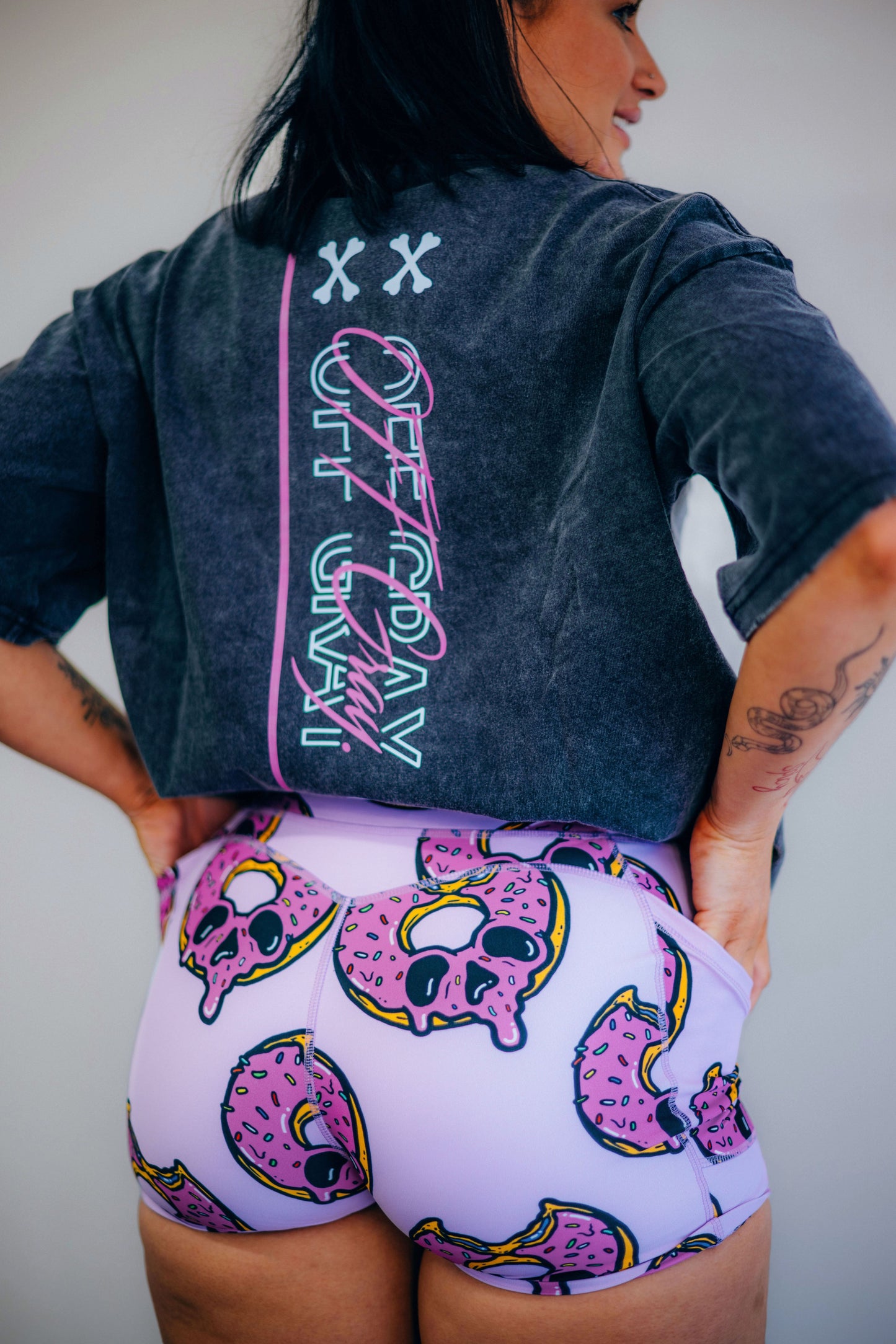 Pink Decayed Delight Oversized Tee