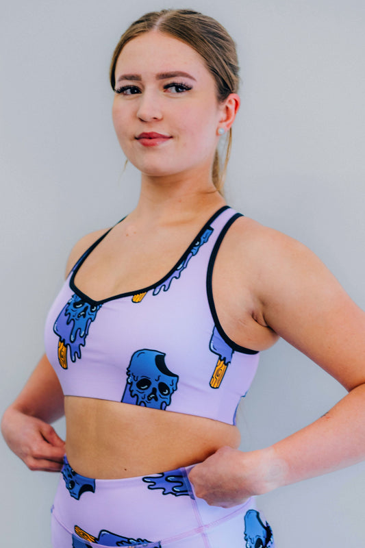 Purple Frostbite Bra