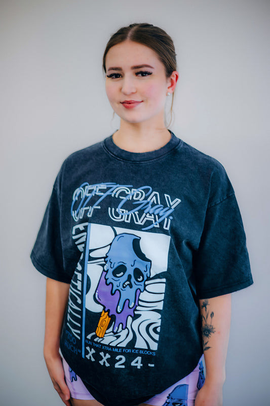 Purple Frostbite Oversized Tee