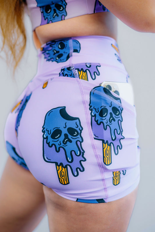 Purple Frostbite Shorts