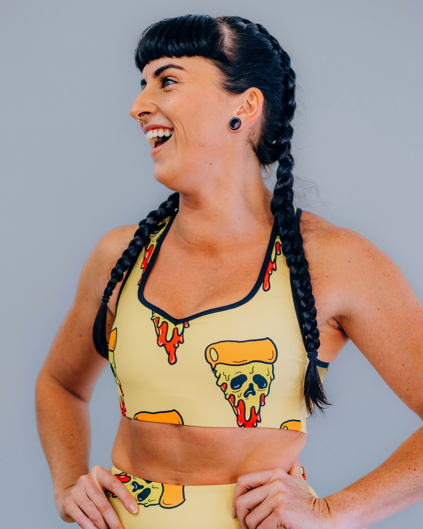 Yellow Slice of Doom Bra