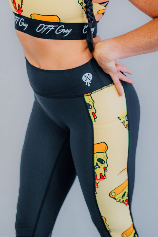 Yellow Slice of Doom Leggings