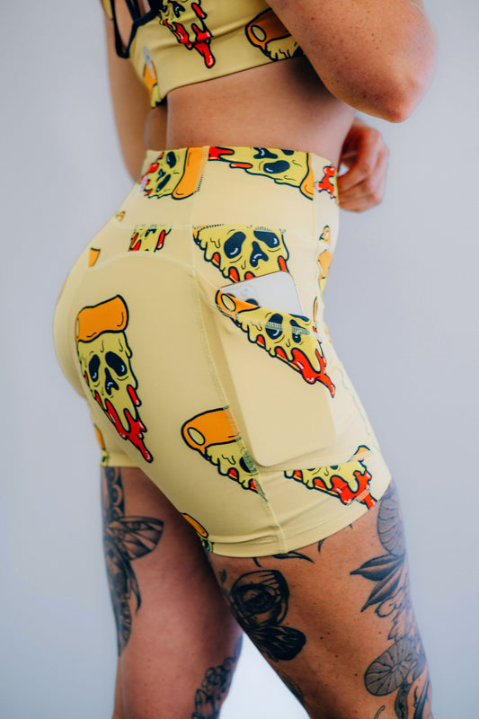 Yellow Slice of Doom Shorts